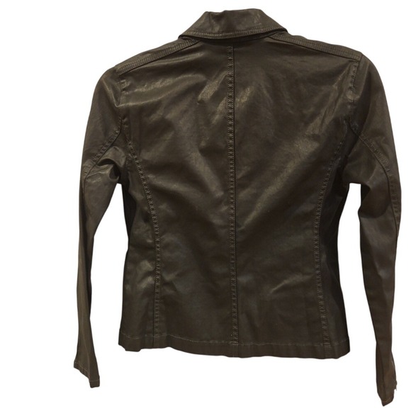 Eileen Fisher Organic Cotton Moto‎ Jacket XS faux leather - Picture 7 of 10